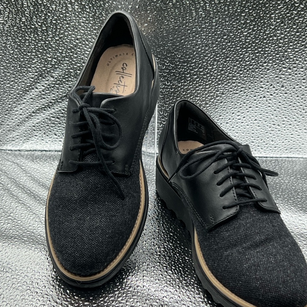 Collection by Clark’s Women's Black and Tan Loafers